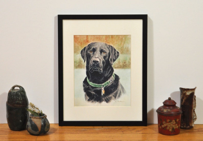 Black Labrador Retriever Art Print Labrador Retriever Art - Etsy