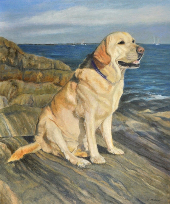 Yellow Labrador Retriever Art Yellow Lab Print Yellow Etsy