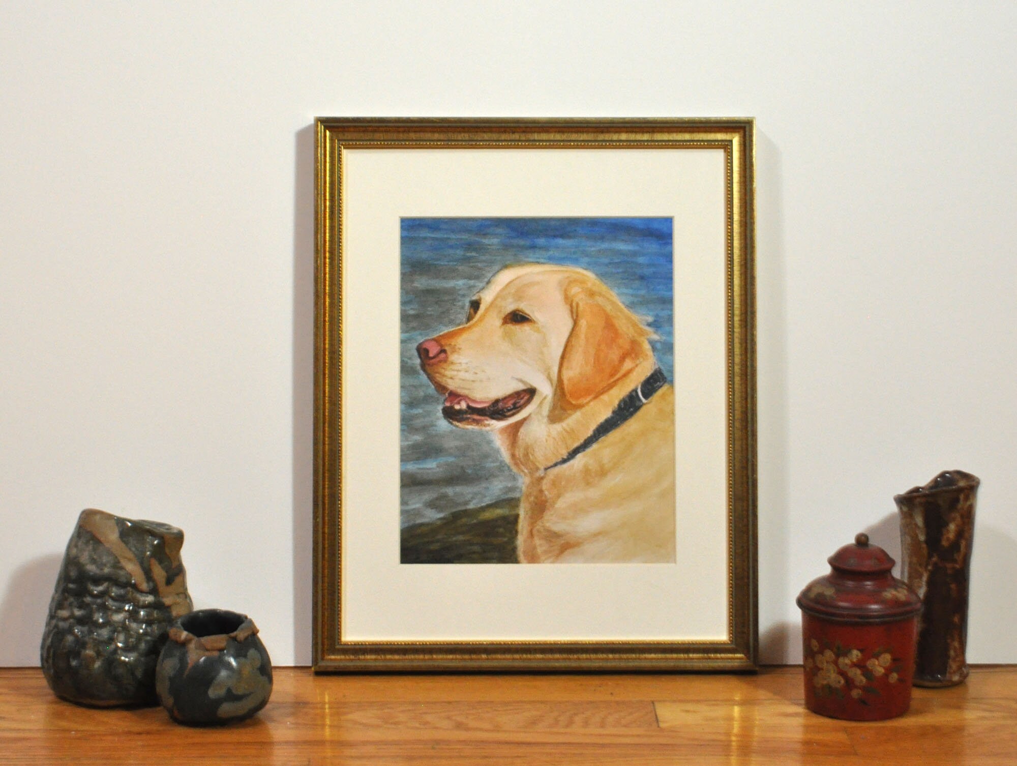 Yellow Labrador Shoulder Bag - Watercolor Yellow Labrador Shoulder Bag - Watercolor