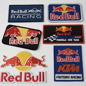 Energy Drink Racing Team Patches | Motorsport Iron or Sew On Patch | Red bull F1 Car Embroidered Patch