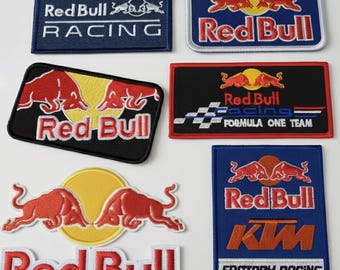 Energy Drink Racing Team Patches | Motorsport Iron or Sew On Patch | Red bull F1 Car Embroidered Patch