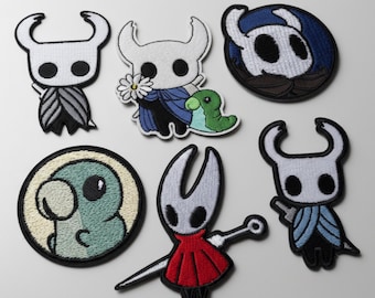 Hollow Knight Iron-on Embroidered Patches: Video Game Inspired Hornet Silk Song Patch
