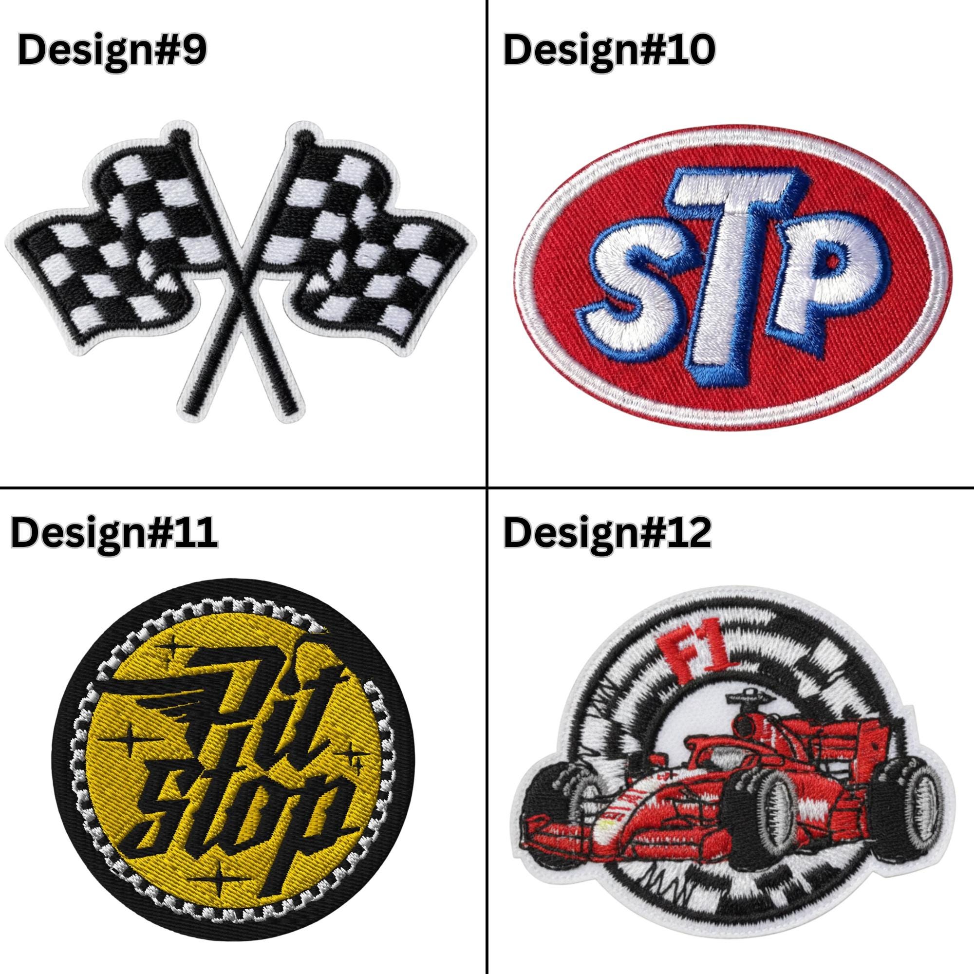 Best Racing Patch Custom Retro Motorsport Embroidery Patch: Iron/sew-on Applique for ...
