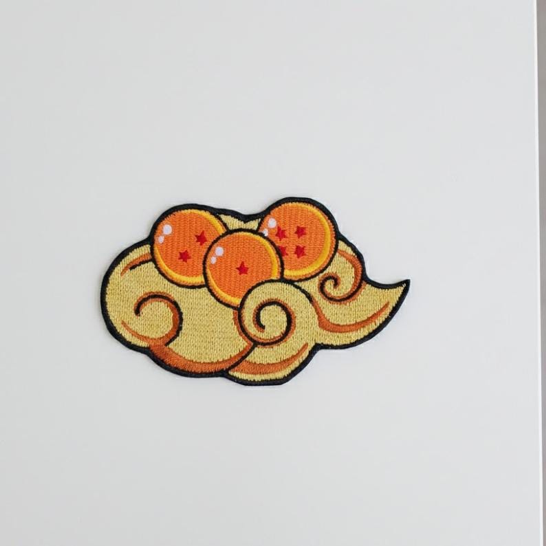 Shenron Dragon Ball Z Embroidered Patch, Green Dragon Anime Embroidery, Iron-on Cartoon Patches for Jackets Design#2