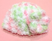Infant Baby Hat, 0-3 Months, Soft as Cotton Candy, Matching Removable Flower, Beanie