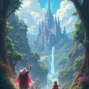 Fantasy Landscape Puzzle - 120, 252, 500-Piece, Enchanting Artwork for Family Fun, Unique Gift Idea, Perfect for Kids & Adults
