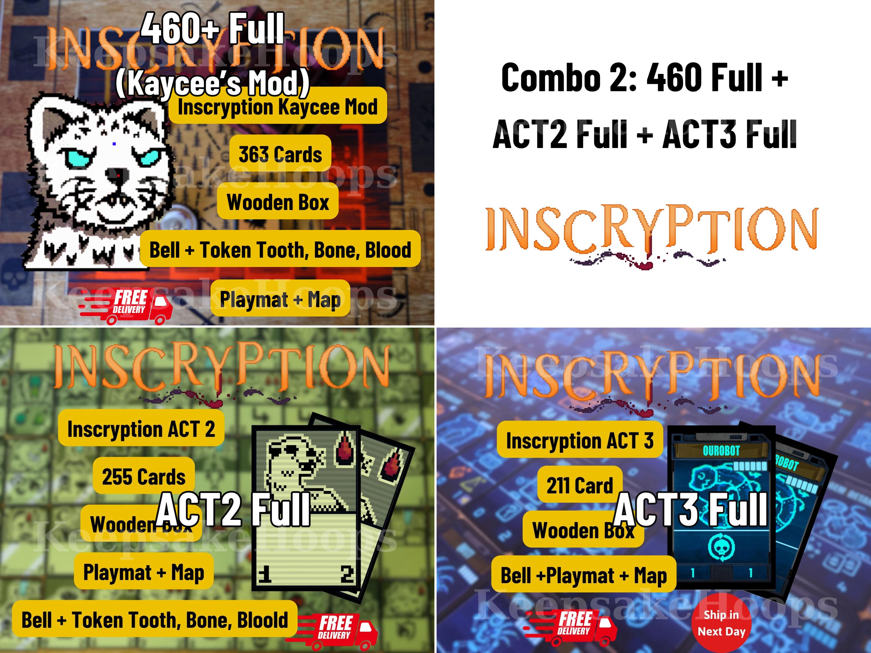 Inscryption Card Game • Kaycee's Mod Card Game • 460+ Cards • With ...