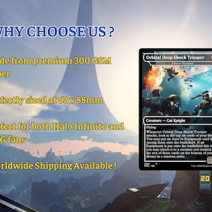 Halo Infinite Commander Deck • Halo Infinite themed Mtg Proxy Deck • Halo Armor • Mtg Deck Box •Proxy Custom Card •MTG Proxy Cards •Edh Deck image 6
