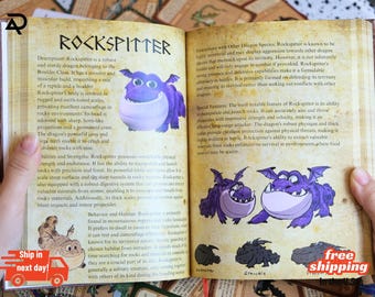 HTTYD DragonBook, Book of Dragons, Gift for Dragon Fans.