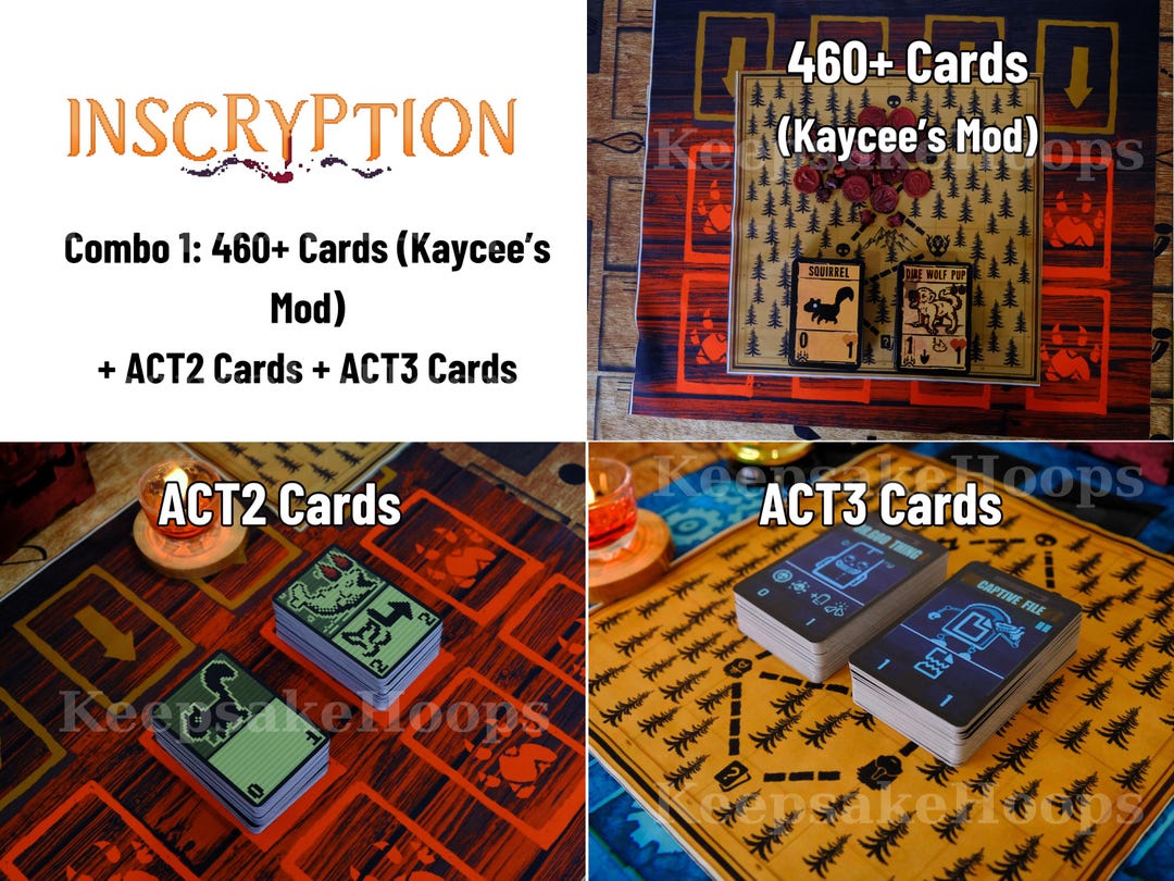Inscryption Card Game • Kaycee's Mod Card Game • 460+ Cards • With ...