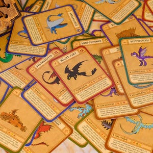 Dragon Cards • HTTYD Card • 97 Cards • Train Your Dragon Card • Deck of Dragon • Toothless • Httyd Gifts • Fishlegs, Christmas Gifts