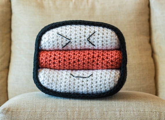 Spam Musubi Pillow Crochet Pattern Stuffed Crochet Food Toy Etsy