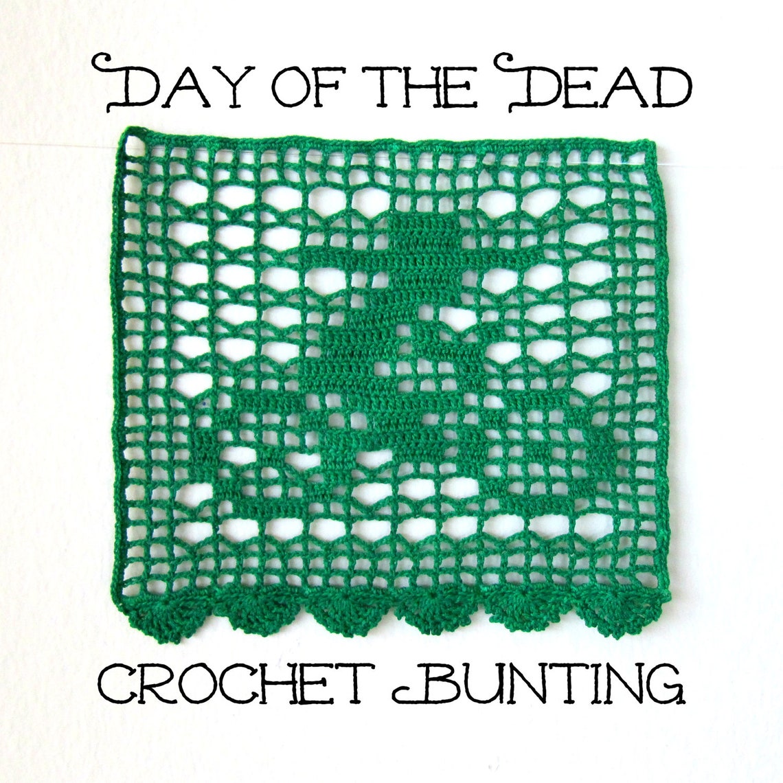 Day of the Dead Banner Crochet Pattern Four Papel Picado Etsy