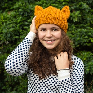 Pussyhat Pattern, Cat Hat Knitting Pattern, Cat Hat Pattern, Resist Pussyhat, Knitting Patterns for Women, Cat Ears, Cosplay image 5