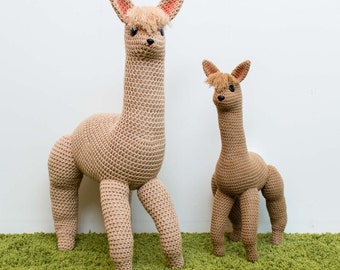 Patrón Alpaca Crochet, Patrón Amigurumi, Patrón Juguete Crochet, Juguetes Bebé Crochet, Peluche Gigante, DIY PDF Llama Camello
