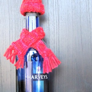 Wine Bottle Cozy Knitting Pattern, Wine Bottle Topper Knitting Pattern ...