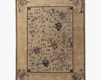 12x15 ハンドノット フィオラ ハンドノット ウール エリアラグ 8'x10' ニュージーランド産ウールラグ 厚手パイル ソフトノット 大型エリアラグ リビングルームラグ