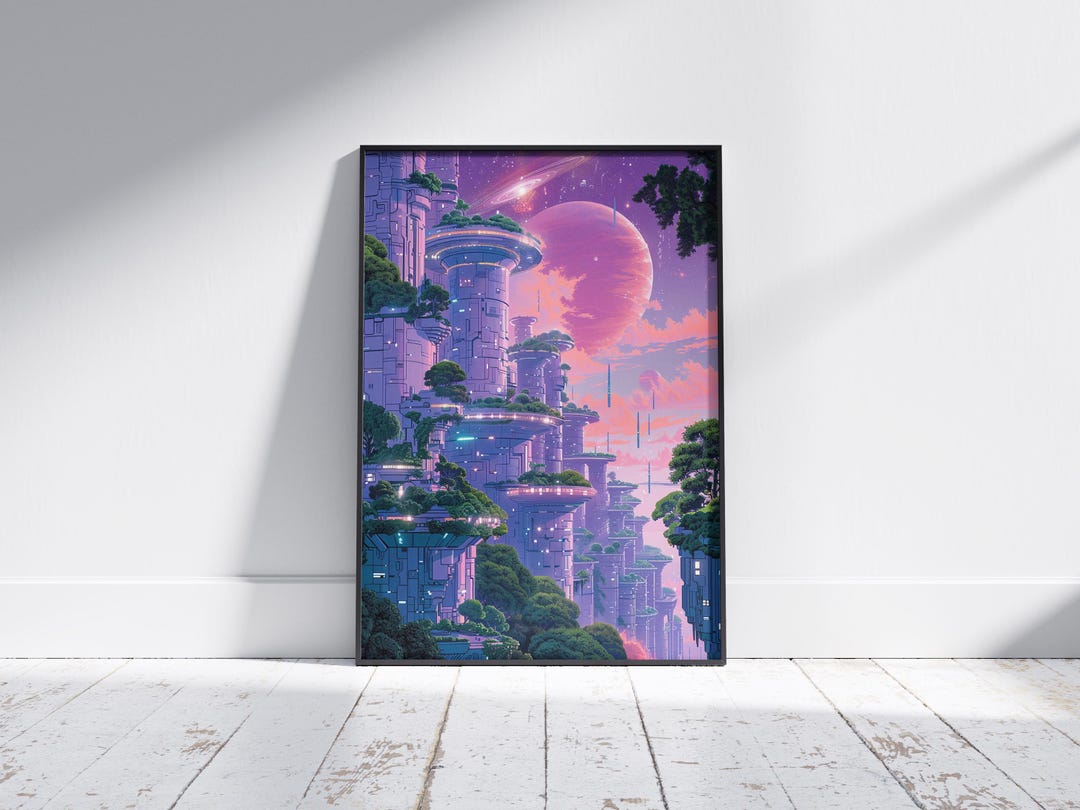 solarpunk-city-art-print-moebius-style-sci-fi-poster-pastel-retro