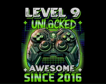 Livello 9 sbloccato fantastico dal 2016, 9° compleanno gioco Png, Compleanno Png, Giocatore Png, Livello giocatore Png, Livello 9 sbloccato Png