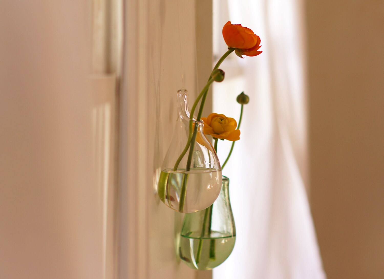 Hand Blown Glass Vases Set of 3 / Hanging Vase / Choose Your Etsy