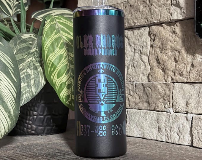 Featured listing image: Personalized 20oz Insulated Tumbler with Accessories