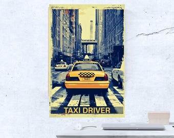 Taxi Driver Movie Poster | Classic Cinema Art | Digital File | Printable Art