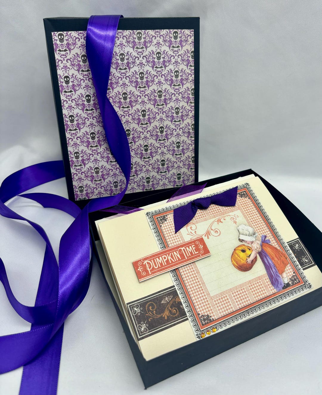 Handmade Vintage Halloween Cards: Boxed Set of 6 Fall Cards - Etsy
