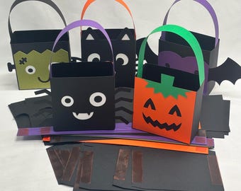 Adorable Halloween Treat Boxes - Set of 5 - Handcrafted