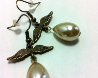 Golden Snitch Inspired Teardrops in Brass SHIPS FREE with another purchase