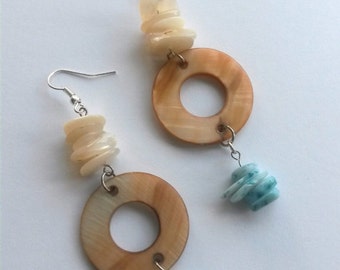 Sand & Surf Mother of Pearl Shell Earrings