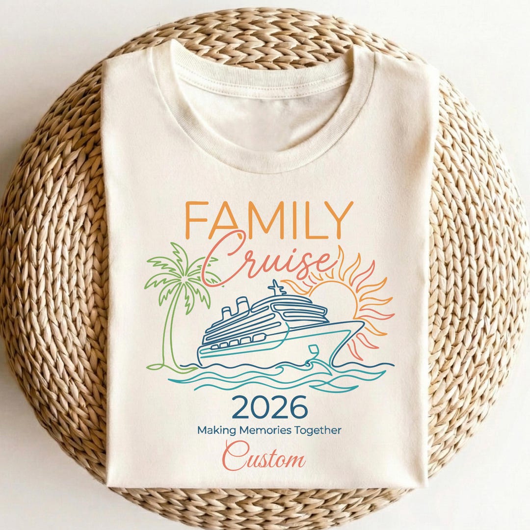 Personalized Family Cruise 2026 Shirts, Matching Family Vacation Shirts ...