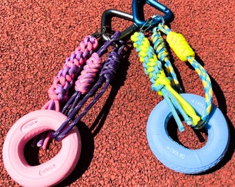 Jouet d'entraînement de force pour grimpeur avec porte-clés pour exercice de la main, échauffement des fléchisseurs des doigts et anneaux d'entraînement en bloc portables pour le soulagement du stress