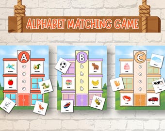 ABC Matching Aktivitäten zum Ausdrucken: Alphabet Busy Buch für Kleinkinder & Vorschulkinder PDF