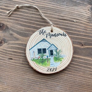 Custom Home Christmas Ornament First Christmas in our New Home Ornament Hand Painted House Gift New Home Owner Gift New House image 6