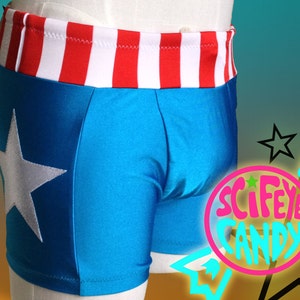 America Hero Swim Trunks by SciFeyeCandy image 1