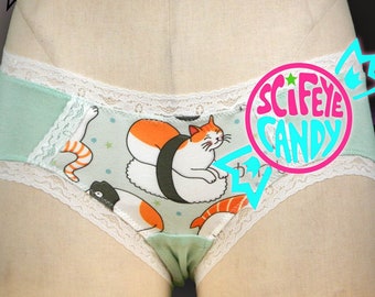 Ginger Sushi Kitty Panties by SciFeyeCandy