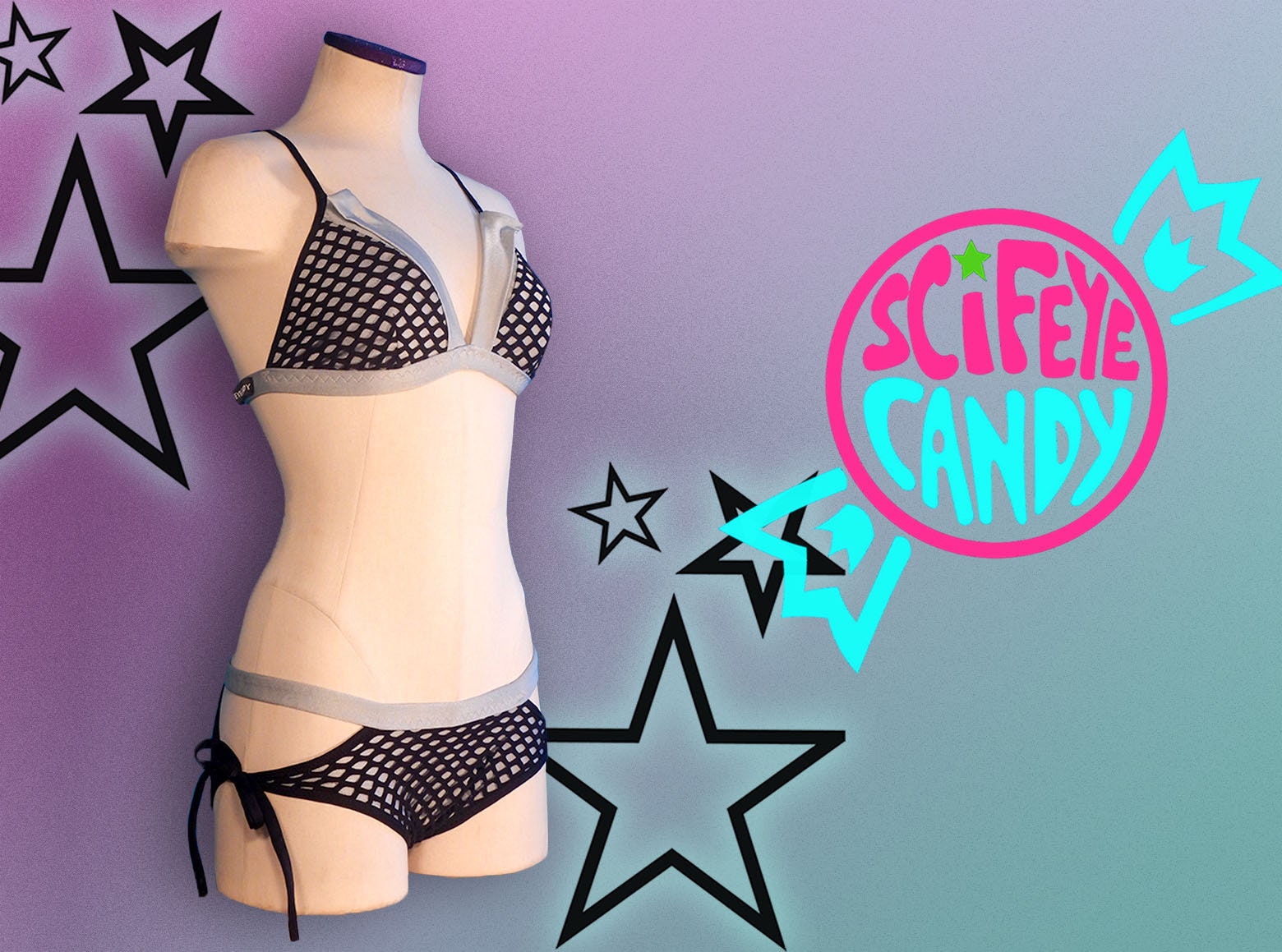 SOMEWHEREBUTTER ■ Handmade Mesh Knit Bikini ビキニ Handmade Mesh Knit Bikini - Ivory - SOMEWHERE BUTTER.
