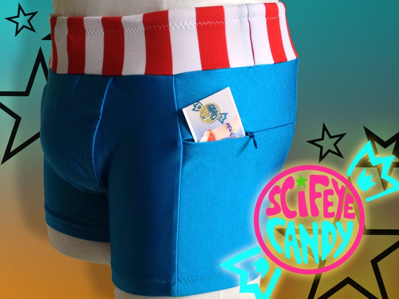 America Hero Swim Trunks by SciFeyeCandy image 3