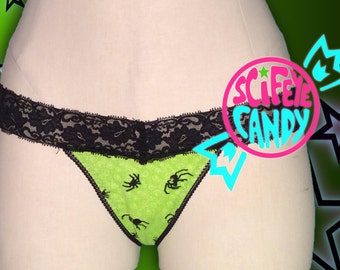 UV Green Spider Thong by SciFeyeCandy