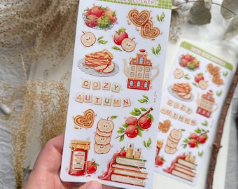 A set of cozy autumn stickers. | NN_074 | Bullet Journal, Planner Stickers, Scrapbook Stickers, Journal Stickers