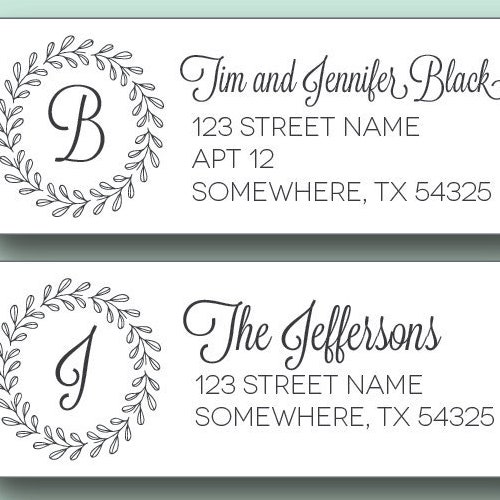 Return Address Labels Calligraphy Address Labels Fancy Etsy
