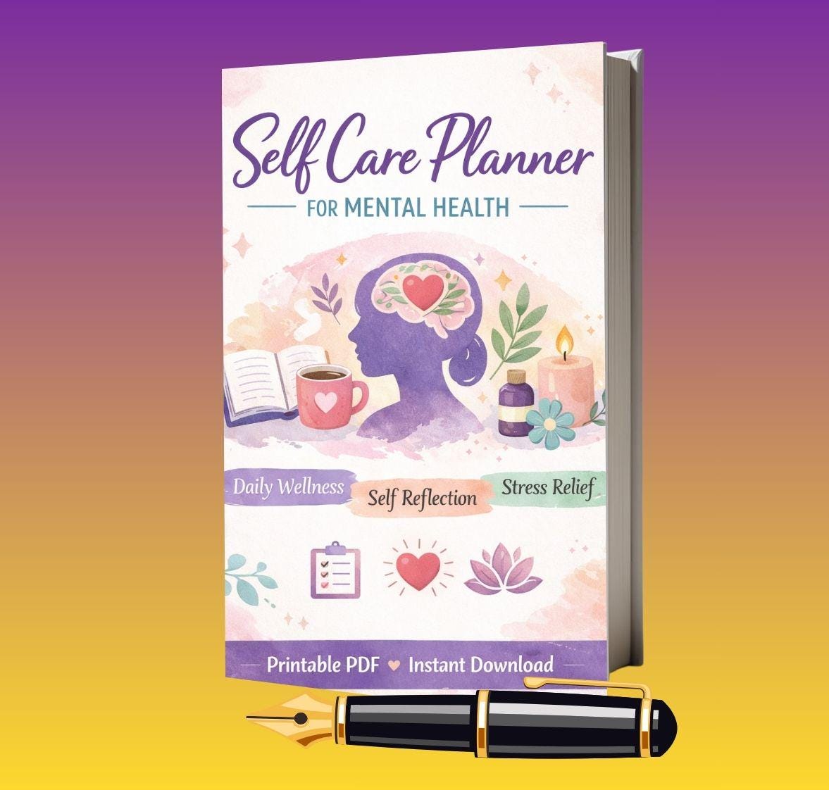 Self Care Planner Printable | Mental Health Planner | Daily Self Love ...
