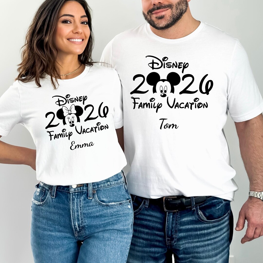 Disney Custom 2026 Family Vacation Shirt, Family Trip 2026 Shirt ...