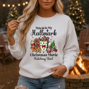 This Is My Hallmark Christmas Movie Watching Sweatshirt, Gift For Her, Winter Holiday shirt