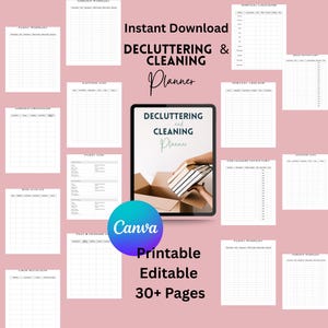 Declutter Planner Printable, Declutter checklist for mums, Minimalist Decluttering Binder PDF, ADHD Cleaning planner, Instant Download