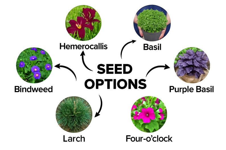 There are many types of seeds.