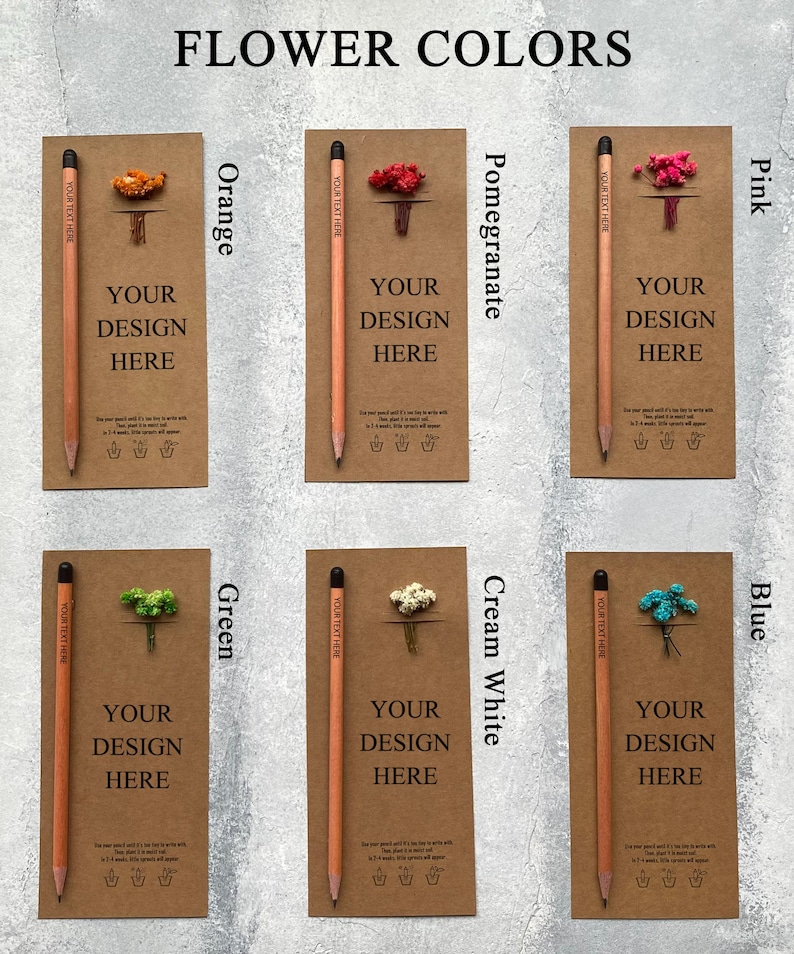 There are colorful flowers on the card.