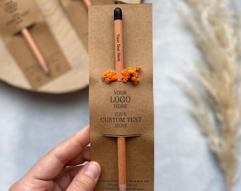 Seed Pencil Gifts for Customers, Promotional Pencil Gifts in Bulk, Plantable Convention Gifts, Promotional Eco Friendly Seed Pencil Gifts