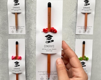 Personalized Graduation Party Favors – custom Plantable Seed Pencils