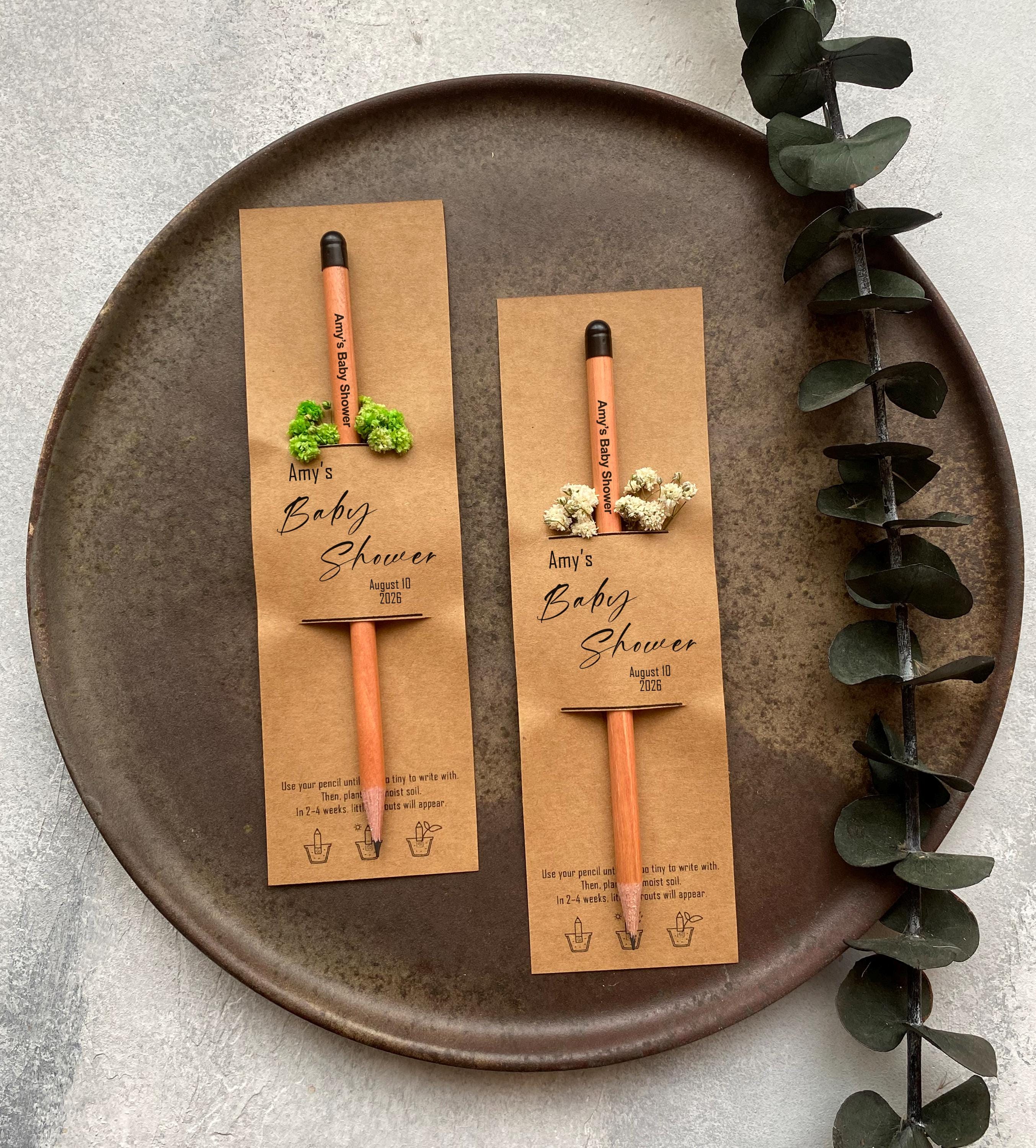 Personalized Eco Friendly Seed Pencil Gifts for Baby Shower Party ...